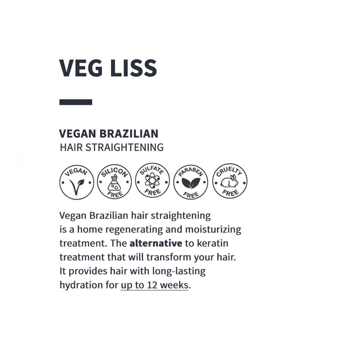 ALTERLOOK PROFESSIONAL VEG LISS Wegańskie brazylijskie prostowanie włosów 120ml +30ml