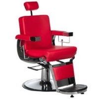 Fotel fryzjerski LUMBER BD-2121 Czerwony