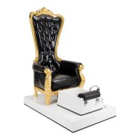 Fotel tron - stanowisko do pracy pedicure - czarny