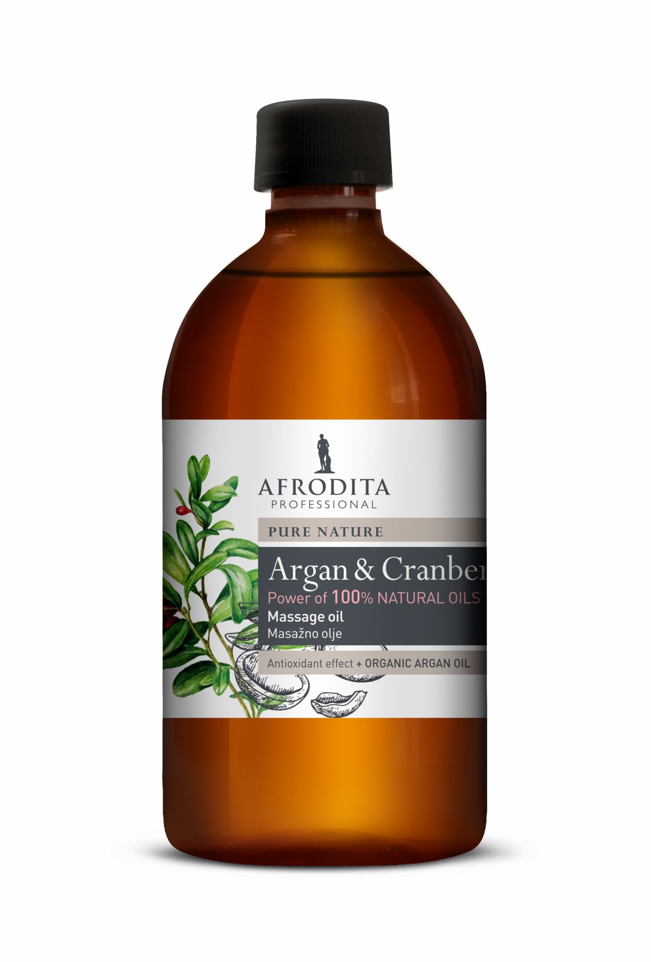 Kozmetika Afrodita - Olej do masażu 500 ml - Argan & Żurawina