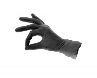 Rękawice / rękawiczki nitrylowe czarne --rozm. S- 100 szt