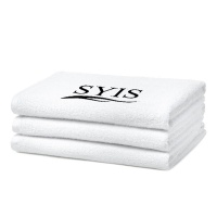 SYIS Ręcznik frotte z logo 70x140 - biały